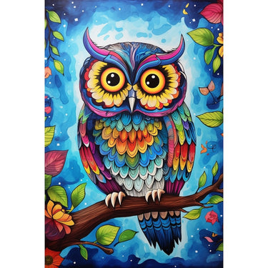 Colorful Owl Canvas